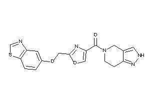 [2-(1,3-benzothiazol-5-yloxymethyl)oxazol-4-yl]-(2,4,6,7-tetrahydropyrazolo[4,3-c]pyridin-5-yl)methanone
