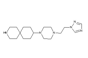 9-[4-[2-(1,2,4-triazol-1-yl)ethyl]piperazino]-3-azaspiro[5.5]undecane