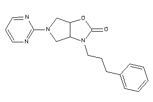 3-(3-phenylpropyl)-5-(2-pyrimidyl)-3a,4,6,6a-tetrahydropyrrolo[3,4-d]oxazol-2-one