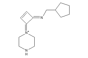 Image of Cyclopentylmethyl-(4-piperazin-1-ium-1-ylidenecyclobut-2-en-1-ylidene)amine
