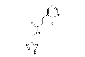 3-(6-keto-1H-pyrimidin-5-yl)-N-(1H-1,2,4-triazol-3-ylmethyl)propionamide