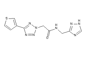 2-[5-(3-thienyl)tetrazol-2-yl]-N-(1H-1,2,4-triazol-3-ylmethyl)acetamide