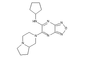 Image of [5-(3,4,6,7,8,8a-hexahydro-1H-pyrrolo[1,2-a]pyrazin-2-yl)furazano[3,4-b]pyrazin-6-yl]-cyclopentyl-amine