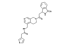 N-[[7-[2-(3-ketoisoindolin-1-yl)acetyl]-6,8-dihydro-5H-2,7-naphthyridin-4-yl]methyl]-2-(3-thienyl)acetamide