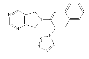 1-(5,7-dihydropyrrolo[3,4-d]pyrimidin-6-yl)-3-phenyl-2-(tetrazol-1-yl)propan-1-one