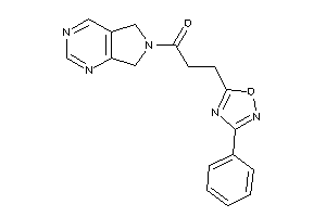 1-(5,7-dihydropyrrolo[3,4-d]pyrimidin-6-yl)-3-(3-phenyl-1,2,4-oxadiazol-5-yl)propan-1-one