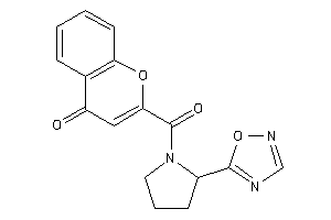 2-[2-(1,2,4-oxadiazol-5-yl)pyrrolidine-1-carbonyl]chromone