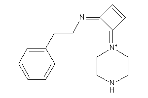 Phenethyl-(4-piperazin-1-ium-1-ylidenecyclobut-2-en-1-ylidene)amine