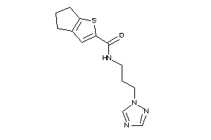 N-[3-(1,2,4-triazol-1-yl)propyl]-5,6-dihydro-4H-cyclopenta[b]thiophene-2-carboxamide