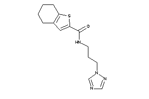 N-[3-(1,2,4-triazol-1-yl)propyl]-4,5,6,7-tetrahydrobenzothiophene-2-carboxamide