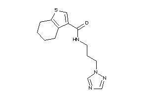 N-[3-(1,2,4-triazol-1-yl)propyl]-4,5,6,7-tetrahydrobenzothiophene-3-carboxamide