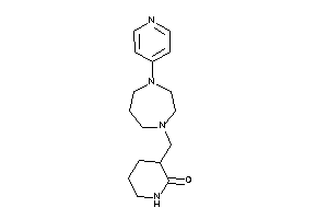 3-[[4-(4-pyridyl)-1,4-diazepan-1-yl]methyl]-2-piperidone