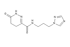 6-keto-N-[3-(1,2,4-triazol-1-yl)propyl]-4,5-dihydro-1H-pyridazine-3-carboxamide