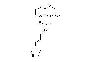 2-(3-keto-1,4-benzoxazin-4-yl)-N-[3-(1,2,4-triazol-1-yl)propyl]acetamide