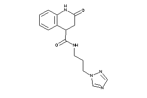 2-keto-N-[3-(1,2,4-triazol-1-yl)propyl]-3,4-dihydro-1H-quinoline-4-carboxamide