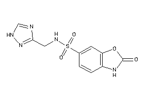 2-keto-N-(1H-1,2,4-triazol-3-ylmethyl)-3H-1,3-benzoxazole-6-sulfonamide