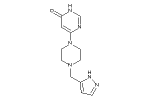 4-[4-(1H-pyrazol-5-ylmethyl)piperazino]-1H-pyrimidin-6-one