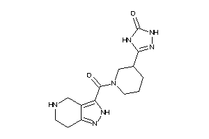 3-[1-(4,5,6,7-tetrahydro-2H-pyrazolo[4,3-c]pyridine-3-carbonyl)-3-piperidyl]-1,4-dihydro-1,2,4-triazol-5-one