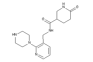 6-keto-N-[(2-piperazino-3-pyridyl)methyl]nipecotamide