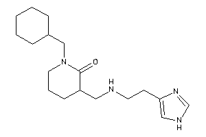 1-(cyclohexylmethyl)-3-[[2-(1H-imidazol-4-yl)ethylamino]methyl]-2-piperidone