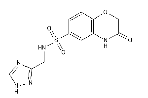 3-keto-N-(1H-1,2,4-triazol-3-ylmethyl)-4H-1,4-benzoxazine-6-sulfonamide