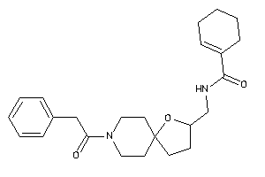 N-[[8-(2-phenylacetyl)-1-oxa-8-azaspiro[4.5]decan-2-yl]methyl]cyclohexene-1-carboxamide