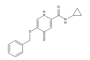 5-benzoxy-N-cyclopropyl-4-keto-1H-pyridine-2-carboxamide