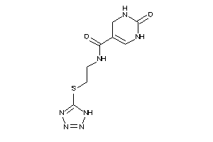 Image of 2-keto-N-[2-(1H-tetrazol-5-ylthio)ethyl]-3,4-dihydro-1H-pyrimidine-5-carboxamide