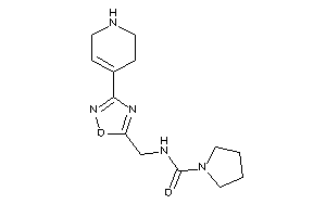 N-[[3-(1,2,3,6-tetrahydropyridin-4-yl)-1,2,4-oxadiazol-5-yl]methyl]pyrrolidine-1-carboxamide