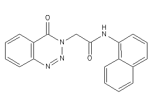 2-(4-keto-1,2,3-benzotriazin-3-yl)-N-(1-naphthyl)acetamide