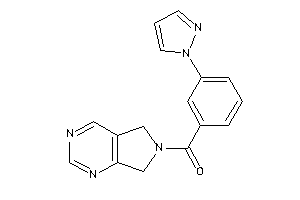 5,7-dihydropyrrolo[3,4-d]pyrimidin-6-yl-(3-pyrazol-1-ylphenyl)methanone