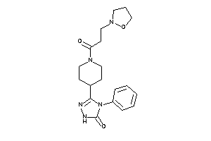Image of 3-[1-(3-isoxazolidin-2-ylpropanoyl)-4-piperidyl]-4-phenyl-1H-1,2,4-triazol-5-one