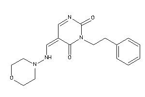 5-[(morpholinoamino)methylene]-3-phenethyl-pyrimidine-2,4-quinone
