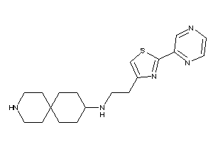 9-azaspiro[5.5]undecan-3-yl-[2-(2-pyrazin-2-ylthiazol-4-yl)ethyl]amine