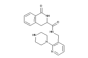 1-keto-N-[(2-piperazino-3-pyridyl)methyl]-3,4-dihydro-2H-isoquinoline-3-carboxamide