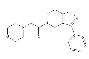 Image of 2-morpholino-1-(3-phenyl-6,7-dihydro-4H-isoxazolo[4,5-c]pyridin-5-yl)ethanone
