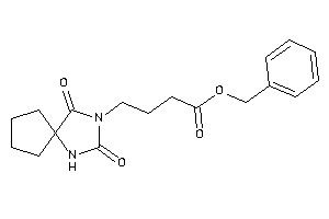 4-(2,4-diketo-1,3-diazaspiro[4.4]nonan-3-yl)butyric Acid Benzyl Ester