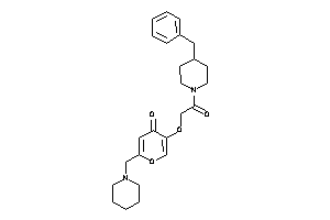 5-[2-(4-benzylpiperidino)-2-keto-ethoxy]-2-(piperidinomethyl)pyran-4-one