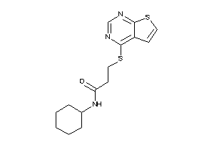 N-cyclohexyl-3-(thieno[2,3-d]pyrimidin-4-ylthio)propionamide