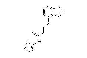 N-(1,3,4-thiadiazol-2-yl)-3-(thieno[2,3-d]pyrimidin-4-ylthio)propionamide