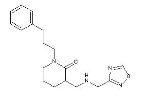 3-[(1,2,4-oxadiazol-3-ylmethylamino)methyl]-1-(3-phenylpropyl)-2-piperidone