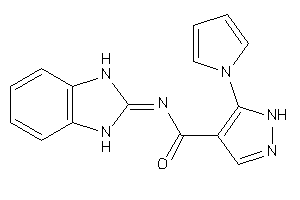 Image of N-(1,3-dihydrobenzimidazol-2-ylidene)-5-pyrrol-1-yl-1H-pyrazole-4-carboxamide