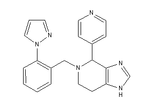 5-(2-pyrazol-1-ylbenzyl)-4-(4-pyridyl)-1,4,6,7-tetrahydroimidazo[4,5-c]pyridine