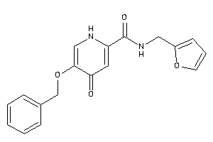 5-benzoxy-N-(2-furfuryl)-4-keto-1H-pyridine-2-carboxamide