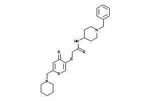 N-(1-benzyl-4-piperidyl)-2-[4-keto-6-(piperidinomethyl)pyran-3-yl]oxy-acetamide