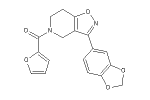 Image of [3-(1,3-benzodioxol-5-yl)-6,7-dihydro-4H-isoxazolo[4,5-c]pyridin-5-yl]-(2-furyl)methanone