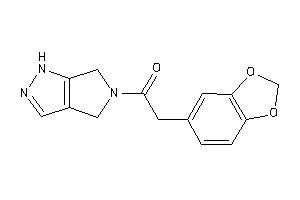 2-(1,3-benzodioxol-5-yl)-1-(4,6-dihydro-1H-pyrrolo[3,4-c]pyrazol-5-yl)ethanone