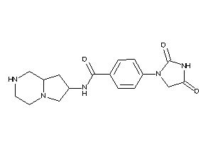 N-(1,2,3,4,6,7,8,8a-octahydropyrrolo[1,2-a]pyrazin-7-yl)-4-(2,4-diketoimidazolidin-1-yl)benzamide