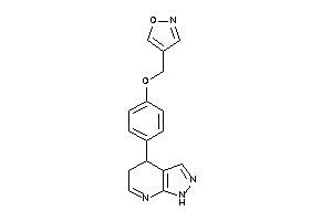 Image of 4-[[4-(4,5-dihydro-1H-pyrazolo[3,4-b]pyridin-4-yl)phenoxy]methyl]isoxazole