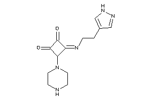 3-piperazino-4-[2-(1H-pyrazol-4-yl)ethylimino]cyclobutane-1,2-quinone